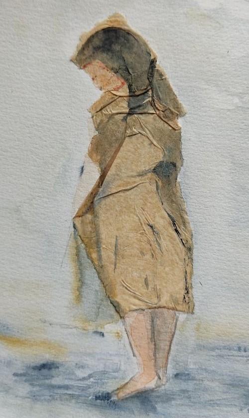 Aquarelle et collage