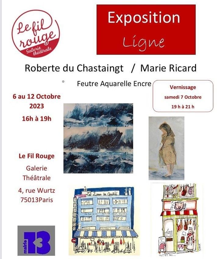Exposition au fil rouge 6 au 12 octobre